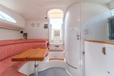 Forward cabin looking aft in the Swordfish 36
